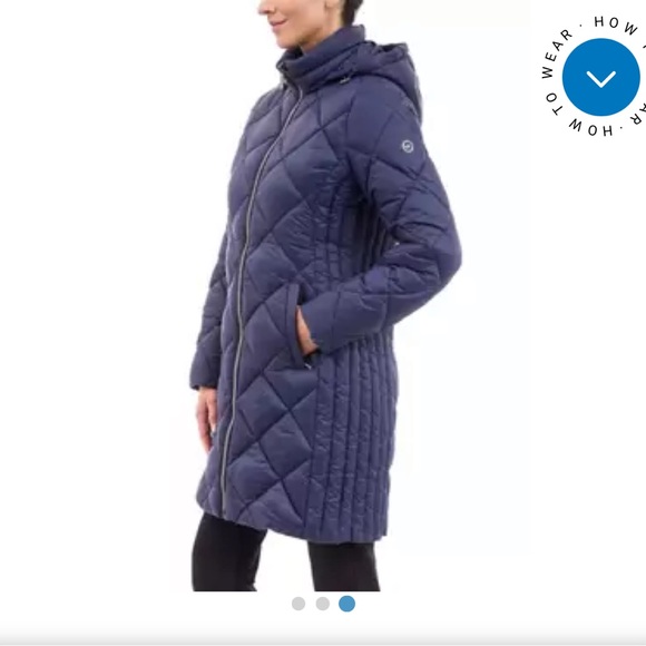Michael Kors Jackets & Blazers - NWOT MICHAEL KORS Women's Diamond Quilted Packable Hooded Puffer Jacket sz S